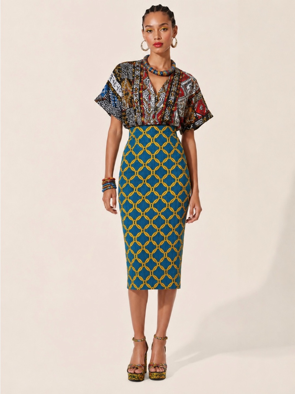 Stella Jean pencil skirt